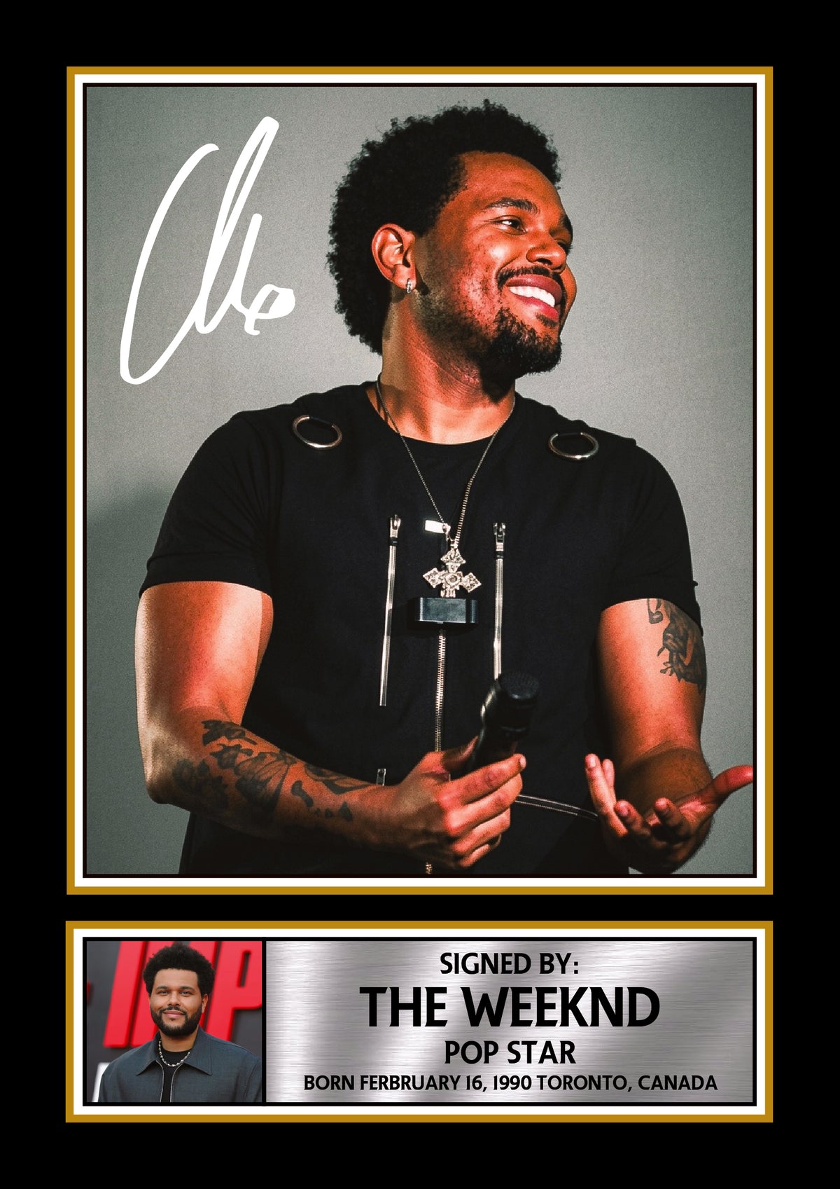 The Weeknd 2026 Printed Signature Poster Print – Celebrity Style Music Wall Art Collectors Gift – The Weeknd 2026 Printed Signature Poster Print