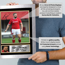 Tomas Francis Wales Rugby Poster – Printed Autograph Wall Art – Wales Rugby Union Player Memorabilia Poster for Fans