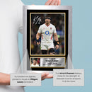 Tom Curry England Rugby Printed Autograph Poster – Signed Style Wall Art Print – England Rugby Union Flanker Gift – Sports Fan Decor