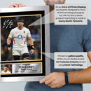 Tom Curry England Rugby Printed Autograph Poster – Signed Style Wall Art Print – England Rugby Union Flanker Gift – Sports Fan Decor