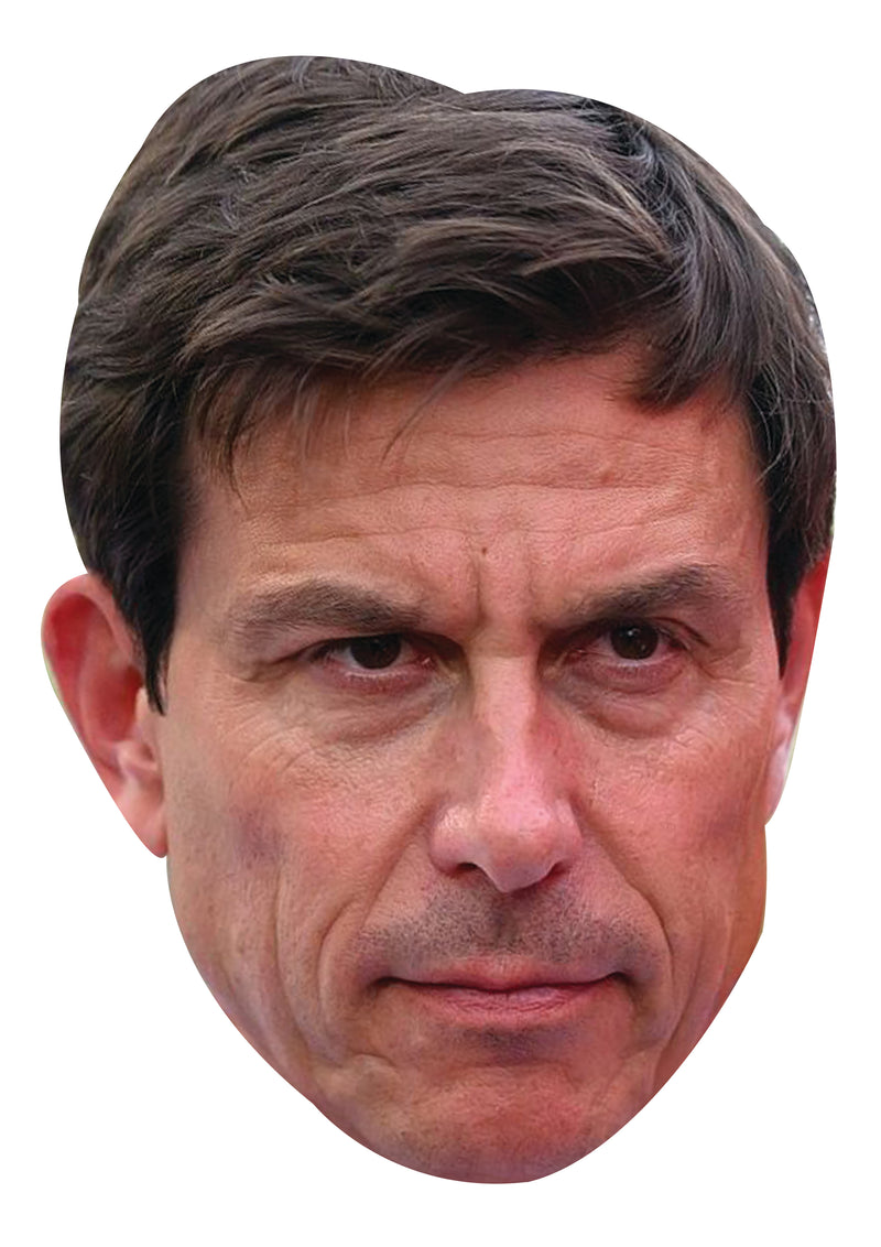 Toto Wolff F1 Celebrity Face Mask Fancy Dress Cardboard Costume Mask