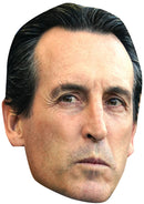 Unai Emery Aston Villa Face Mask – Aston Villa Manager Celebrity Card Mask – Celebrity Mask for Stag Do, Hen Night, Fancy Dress & Costume Parties – Funny Adult Card Mask
