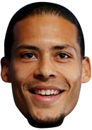 Virgil van Dijk Liverpool Face Mask – Football Player Celebrity Card Mask – Celebrity Mask for Stag Do, Hen Night, Fancy Dress & Costume Parties – Funny Adult Card Mask