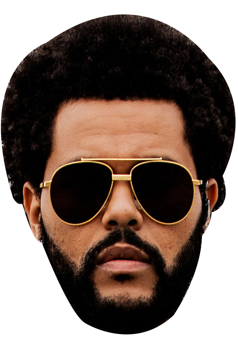 The Weeknd JB  Celebrity Face Mask Fancy Dress Cardboard Costume Mask