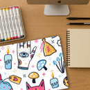 Colourful Witch Gaming Mouse Mat – Extra Large 800x300mm Desk Pad – Vibrant Magical Aesthetic – Non-Slip Rubber Base – Witchcore Desk Decor for Gamers, Artists & Magic Lovers