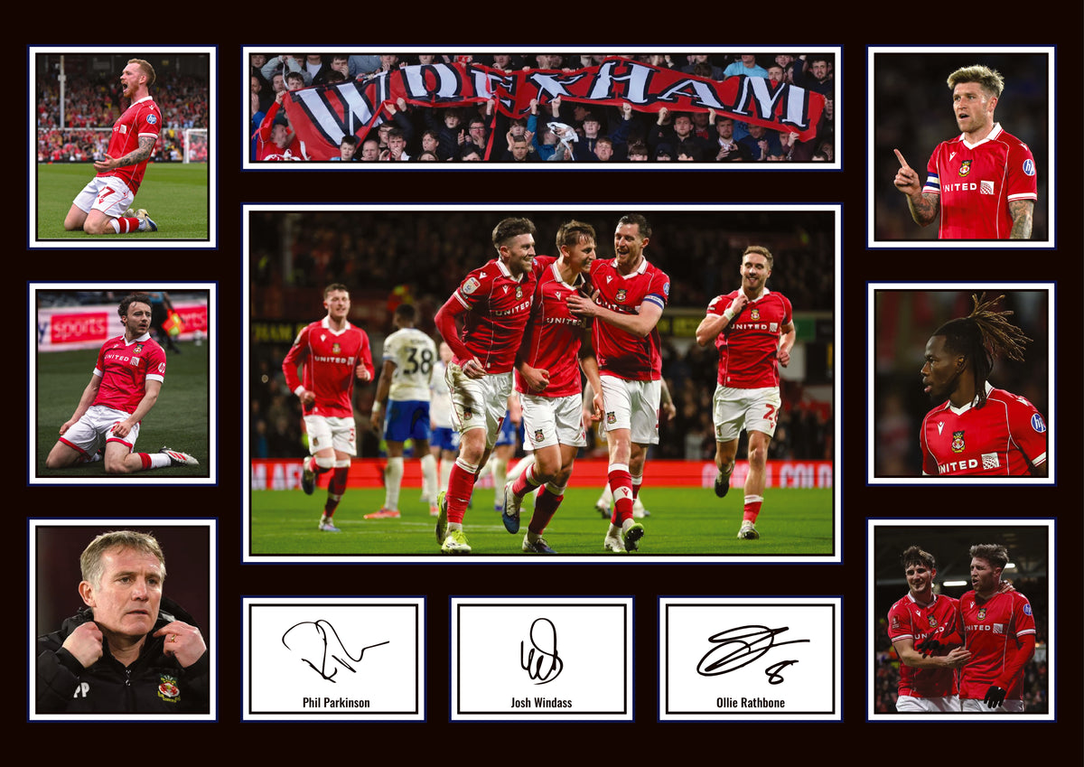 Wrexham AFC Team 2026 Poster Print – Wrexham Football Club Wall Art Featuring Phil Parkinson, Josh Windass & Ollie Rathbone – Wrexham AFC Team 2026 Poster Print