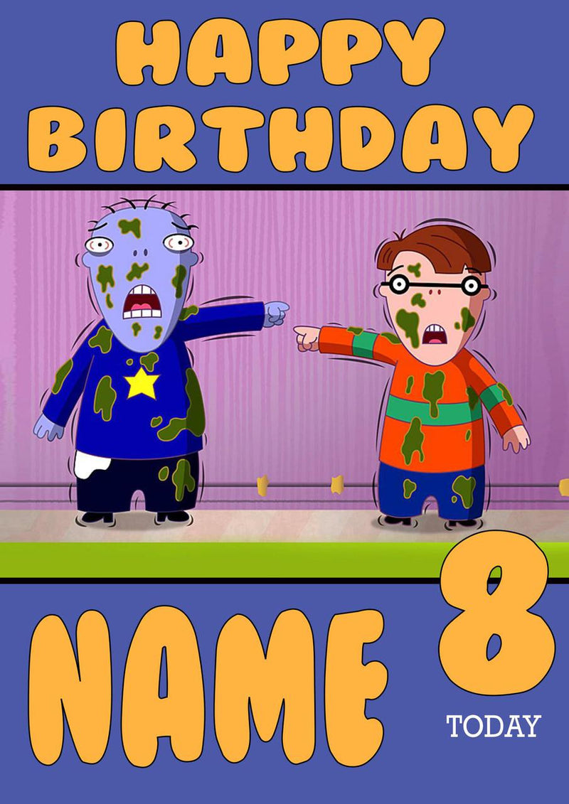 THEME INSPIRED Kids Adult Personalised Birthday Card Cramp Twins Birthday Card