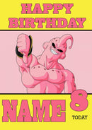 THEME INSPIRED Kids Adult Personalised Birthday Card Dragon Ball Z Birthday Card 6