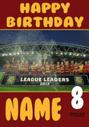 Personalised Huddersfield Giants Fan TEAM THEME INSPIRED Kids Adult Birthday Card 2