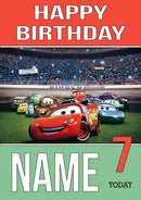 THEME INSPIRED Kids Adult Personalised Birthday Card Cars Birthday Card