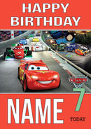 THEME INSPIRED Kids Adult Personalised Birthday Card Cars Birthday Card 2