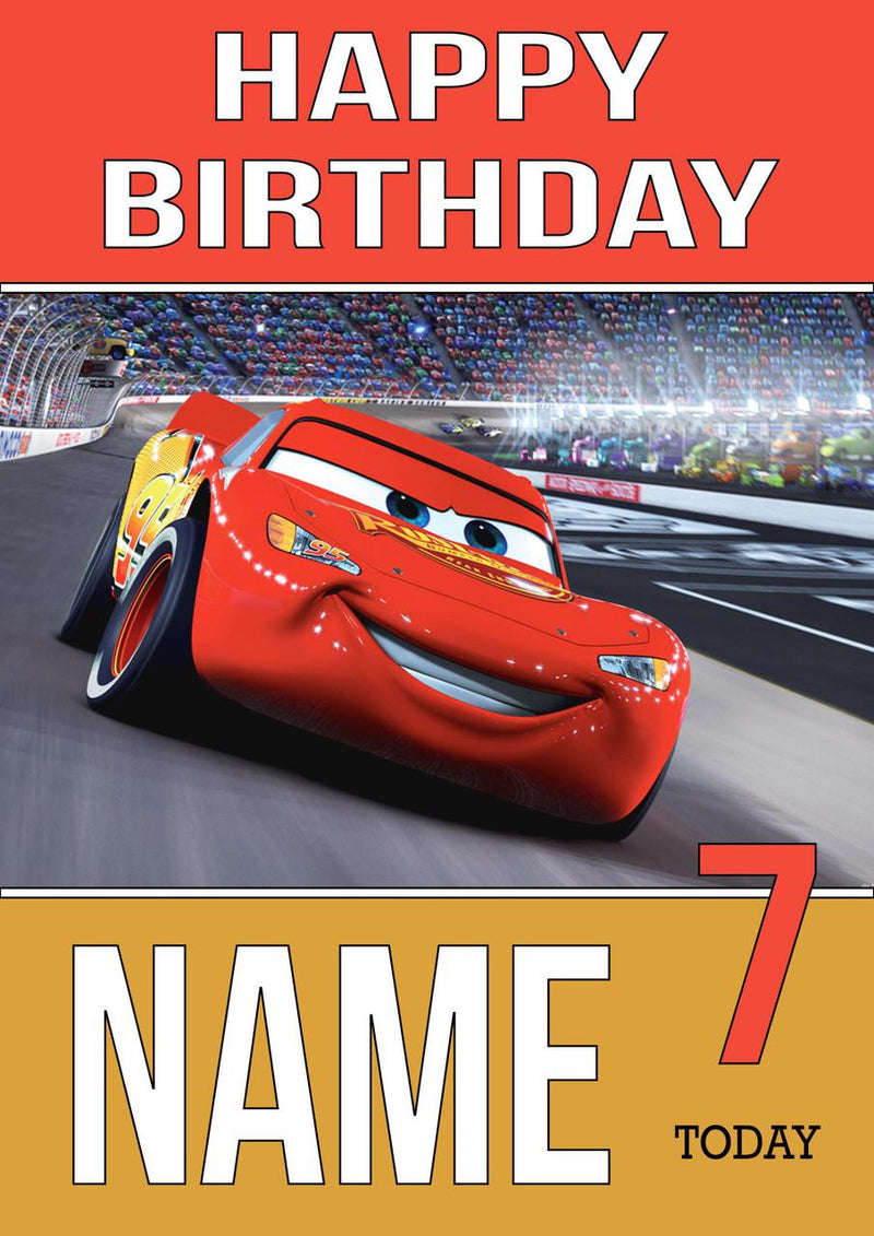 THEME INSPIRED Kids Adult Personalised Birthday Card Cars Birthday Card 6