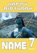 THEME INSPIRED Kids Adult Personalised Birthday Card Avatar Birthday Card 3