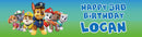 Paw Patrol Children's Birthday Banner Thin 5