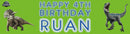 Dinosaur World Children's Birthday Banner Thin
