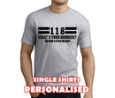 118 Custom Stag T-Shirt - Any Name - Party Tee