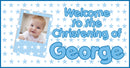 Christening Children's Birthday Banner Thick 2