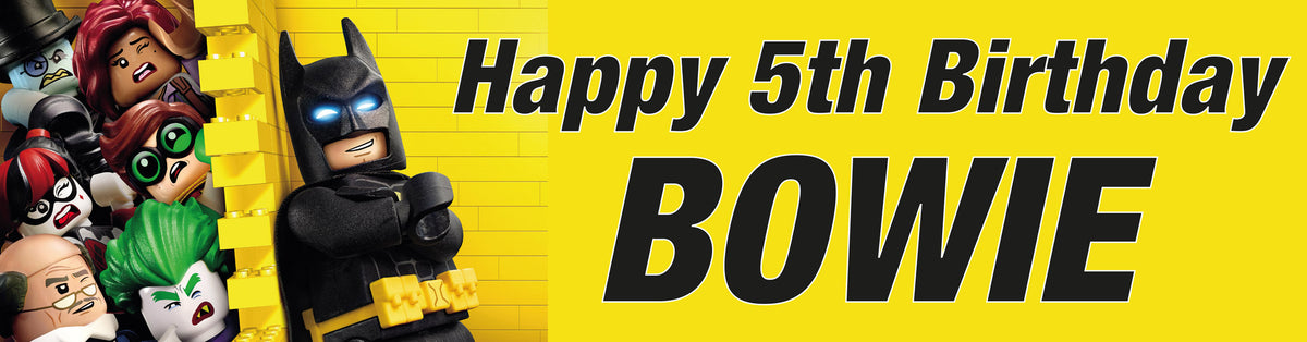 Bricks Bat  Children's Birthday Banner Thin 1 – Bricks Bat Children's Birthday Banner Thin 1