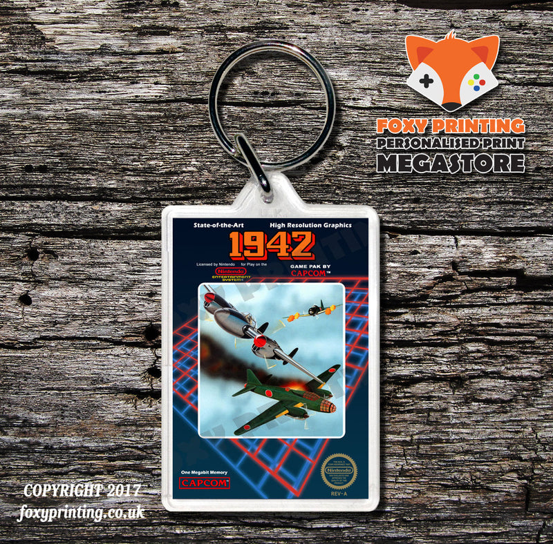 10 YARD FIGHT Retro NES Game Cover Art Gaming Keyring