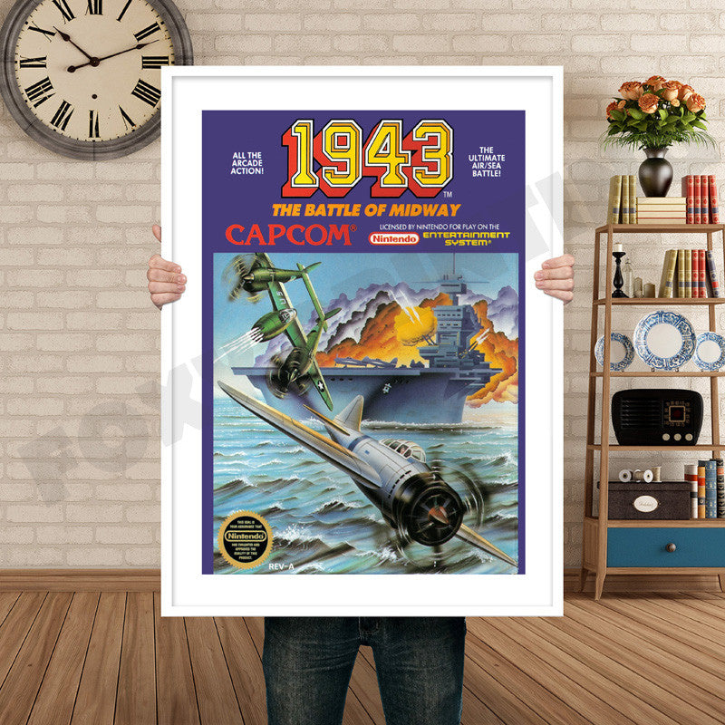 1943 NES Retro GAME INSPIRED THEME Nintendo NES Gaming A4 A3 A2 Or A1 Poster Art 3