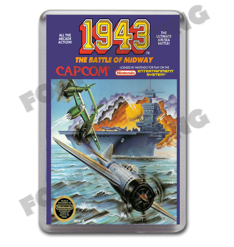 1943 Nes Retro Nintendo NES Game Inspired Fridge Magnet 3