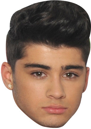 Zayn Malik One Direction Celebrity Face Mask Fancy Dress Cardboard Costume Mask 2012