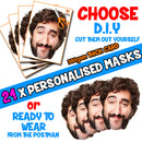 21 X Personalised Custom Photo Party Face Masks