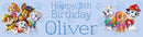 Paw Patrol Children's Birthday Banner Thin 7
