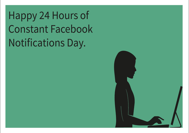 24 Hours Of Notifications INSPIRED Adult Personalised Birthday Card Birthday Card