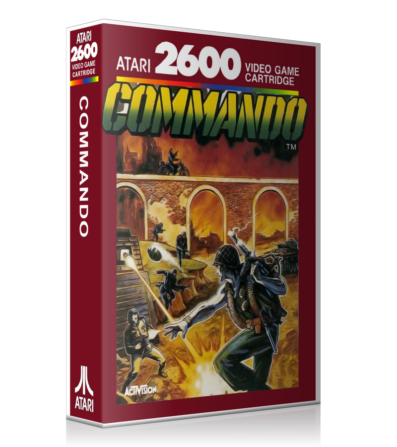 Commando Atari 2600 Game Cover To Fit A UGC Style Replacement Game Case