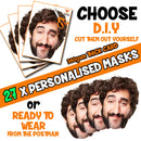 27 X Personalised Custom Photo Party Face Masks
