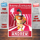 321 Penguins 2 Style Theme Personalised Kidshows Birthday Card (SA)