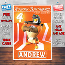 321 Penguins 4 Style Theme Personalised Kidshows Birthday Card (SA)