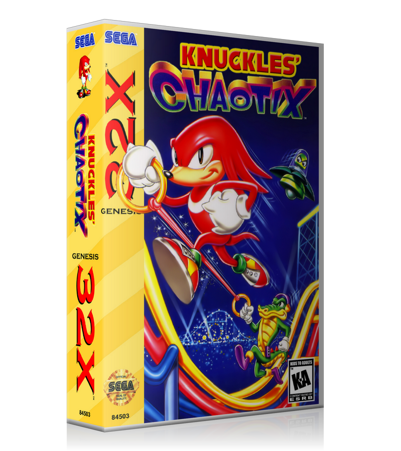 Knuckles Chaotix 2 CA SEGA 32x REPLACEMENT Games Case Or Cover