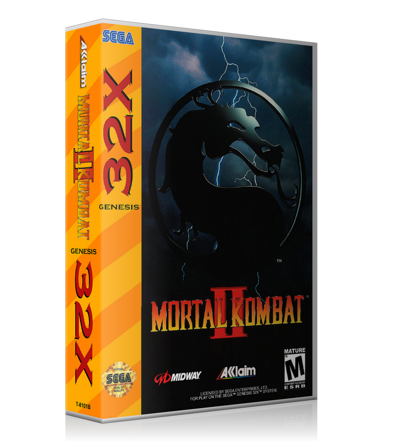 Mortal Kombat2 SEGA 32x REPLACEMENT Games Case Or Cover