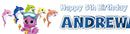 Shark Children's Birthday Banner Thin 2