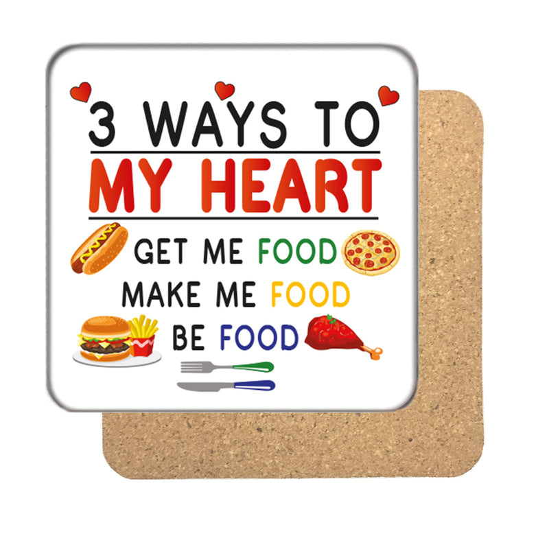 3 Ways to my Heart Drinks Coaster