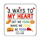 3 Ways to my Heart Drinks Coaster