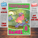 3rd & Bird5 Style Theme Personalised Kidshows Birthday Card (SA)