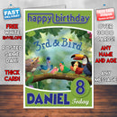 3rd & Bird 1 Style Theme Personalised Kidshows Birthday Card (SA)