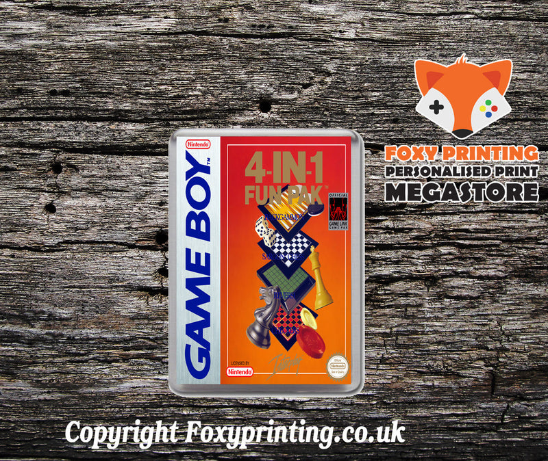 4-In-1 Fun Pak Nintendo DS Style Retro Gaming Magnet