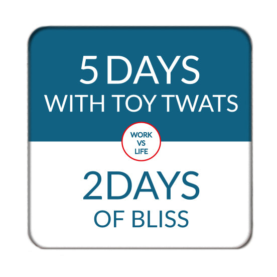 5 Days with Toy Twats Drinks Coaster