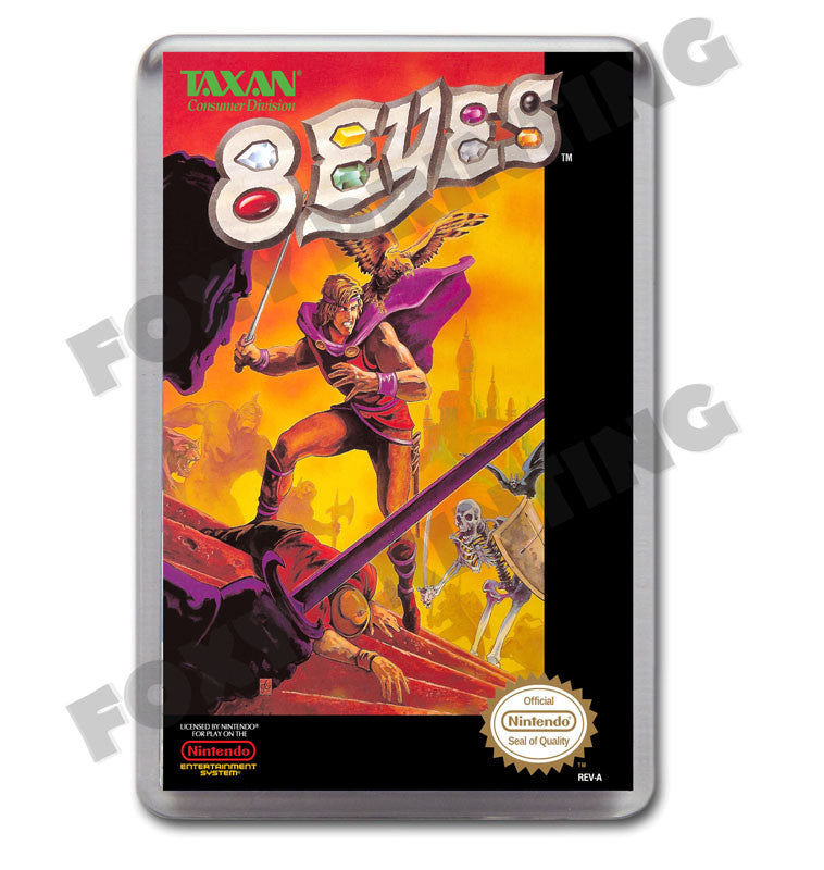 8 Eyes Nes Retro Nintendo NES Game Inspired Fridge Magnet 6