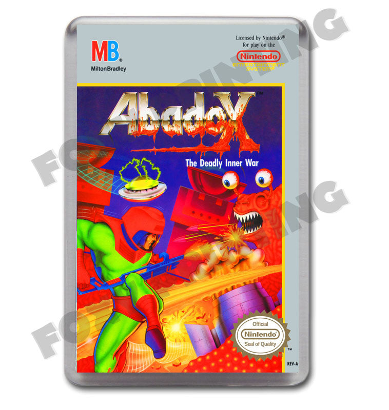 Abadox Nes Retro Nintendo NES Game Inspired Fridge Magnet 8