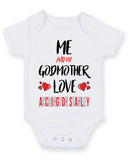 Me and My Godmother Love ACCRINGTON STANLEY Personalised FOOTBALL TEAM Baby Grow
