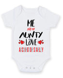 Me and My Aunty Love ACCRINGTON STANLEY Personalised FOOTBALL TEAM Baby Grow