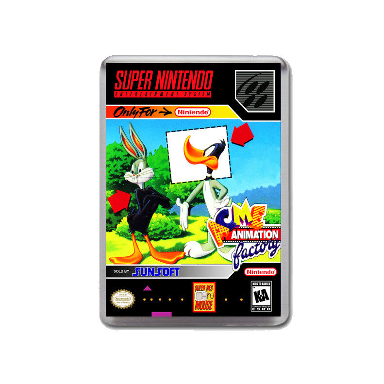 Acme Animation Factory - SNES Inspired Game Retro Gaming Magnet