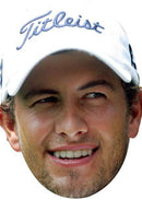 ADAM SCOTT GOLF 2018 Celebrity Face Mask Fancy Dress Cardboard Costume Mask