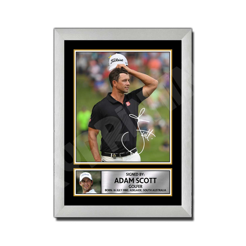 ADAM SCOTT 2 Limited Edition Golfer Signed Print - Golf