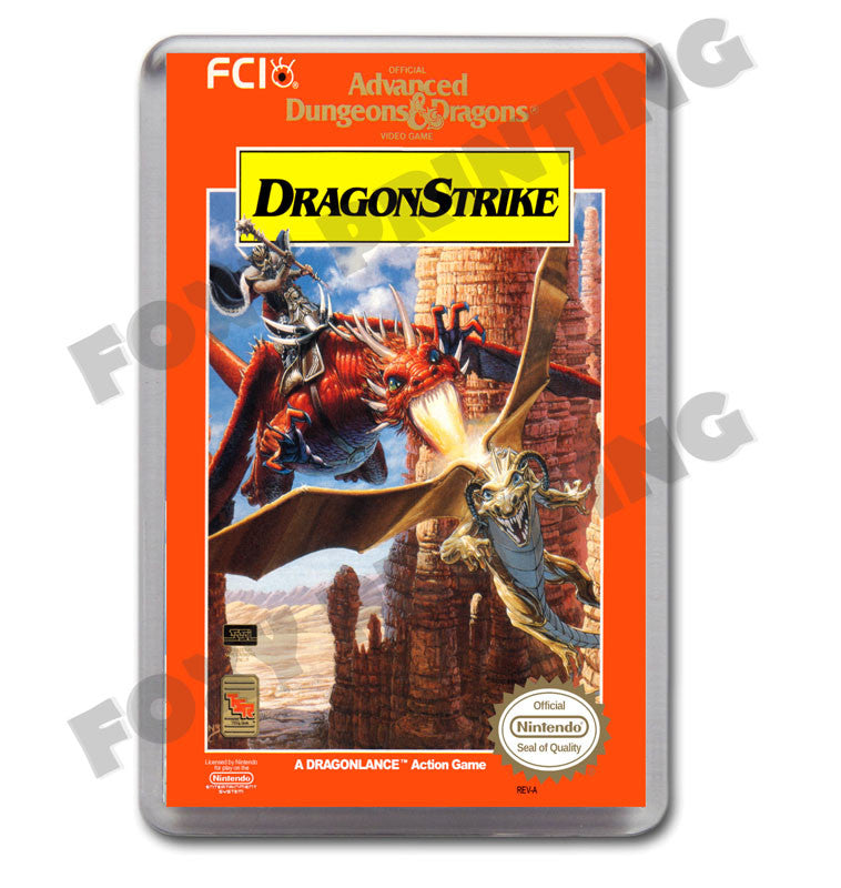 Add Dragon Strike Nes Retro Nintendo NES Game Inspired Fridge Magnet 9